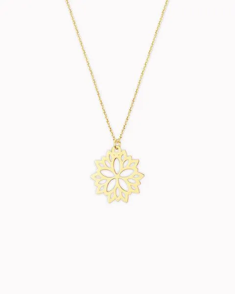 lille mus lille mus Kette 'Blumenstern' 925 Silber, Gold, – Produktbild 2 von 4