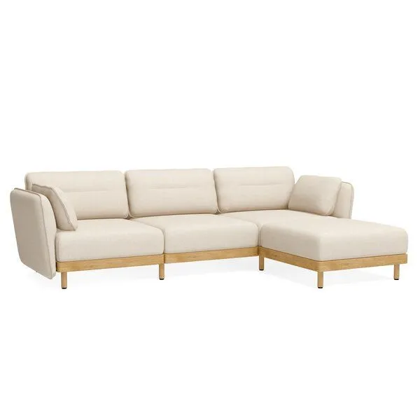 ekomia ekomia Sofa Mio Lounge 3-Sitzer mit Chaiselongue – Produktbild 2 von 7