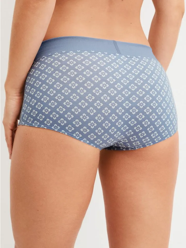 CALIDA CALIDA Panty Elastic Trend mit floralem Print, Blau, – Produktbild 4 von 5