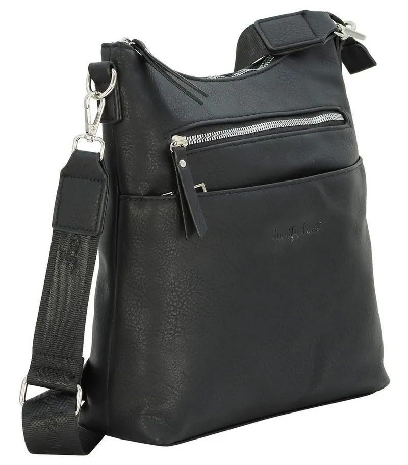 J JONES JENNIFER JONES Umhängetasche Modische Damen Crossbody Schultertasche für Alltag & Freizeit Casual, Schwarz, – Produktbild 5 von 5