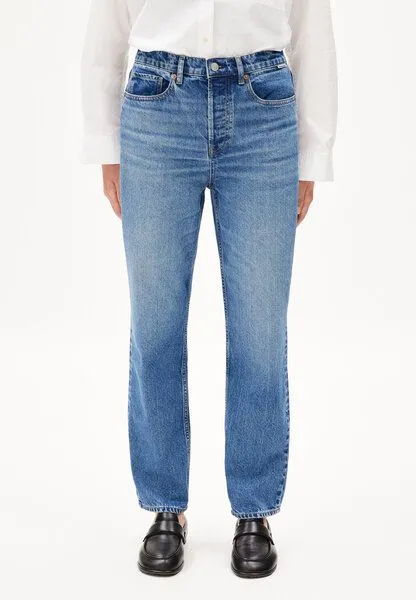 ARMEDANGELS ARMEDANGELS AAIKALA Damen Straight Jeans High Waist aus recycelter Baumwolle, Blue, – Produktbild 1 von 4