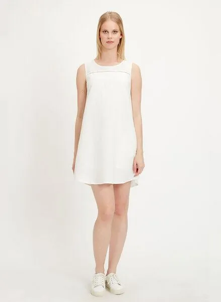 ORGANICATION ORGANICATION Kleid aus Leinen-Mix, Off white, – Produktbild 4 von 4