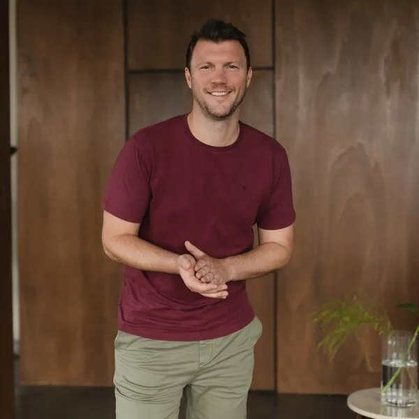 NORDLICHT NORDLICHT Herren T-Shirt Finn aus recycelter Baumwolle, Rot, – Produktbild 1 von 3