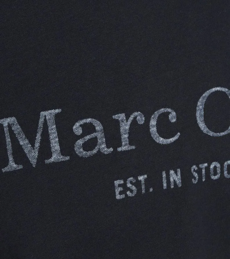 Marc O'Polo Marc O'Polo T-Shirt Logo Dunkelblau - Größe L, Dunkelblau, – Produktbild 3 von 4