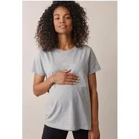 Boob Boob Umstands- und Stillshirt The-shirt, Grau meliert, – Produktbild 1 von 1
