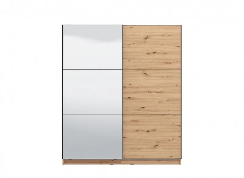 OTTO home Schwebetürenschrank Sierra Kleiderschrank mit Spiegel Garderobe Topseller INKLUSIVE Inneneinteilung, FSC®-Zertifiziert, OTTOs Choice, Beige, – Produktbild 1 von 4