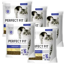 PERFECT FIT PERFECT FIT Katze Beutel Indoor 1+ mit Huhn 5 x 1,4kg – Produktbild 1 von 1