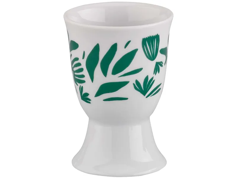 cilio cilio Eierbecher "AMICI" aus Porzellan mit Dekor, H 7 cm, Ø 5cm, Blätter, – Produktbild 1 von 1