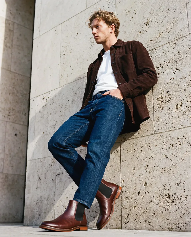 NAE NAE Herren vegan Chelsea Stiefel Von Duncan Brown, Braun, – Produktbild 2 von 2