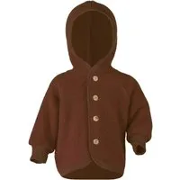 Engel natur Engel Natur Baby Jacke mit Kapuze Bio-Merinowolle Fleece melange-zimt Gr. 62/68 – Produktbild 1 von 1