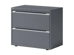 Bisley Bisley Registraturschrank 2-bahnig, 2 Schubladen anthrazitgrau – Produktbild 1 von 1