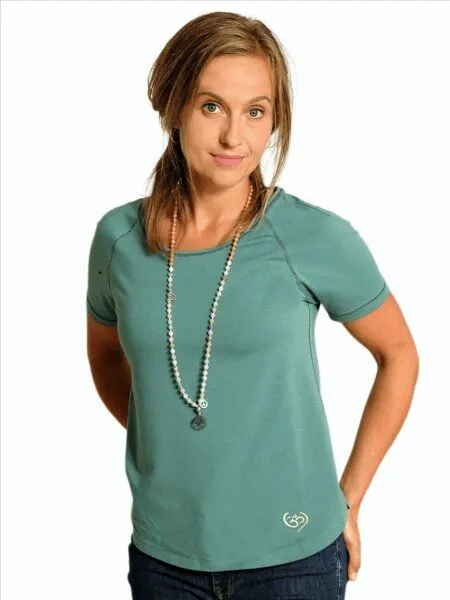 The Spirit of OM The Spirit of OM Yoga Shirt Raglan grün – Produktbild 2 von 3