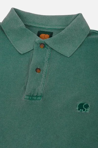 Trendsplant Trendsplant Organic Pigment Dyed Polo Shirt Eden Green, Grün, – Produktbild 3 von 4