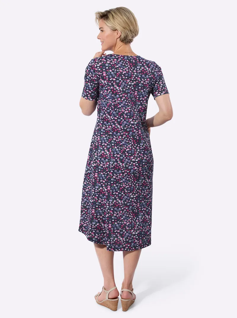 Witt Sommerkleid, Marine-fuchsia-bedruckt, – Produktbild 2 von 2