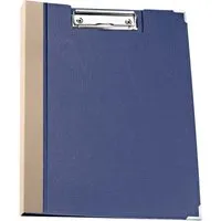 Klemmbrettmappe "Feine Welle" mit glattem Rücken, blau/natur – Produktbild 1 von 1