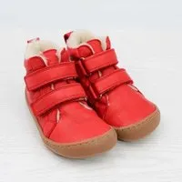Pololo Pololo Barfuß Winterstiefel aus pflanzlich gegerbtem Leder, unisex, Gr. 22-34, Rot, – Produktbild 1 von 1