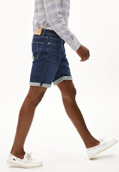 ARMEDANGELS ARMEDANGELS NAAILO Herren Jeans Shorts aus Bio-Baumwoll-Hanf Mix, Blue, – Produktbild 4 von 7
