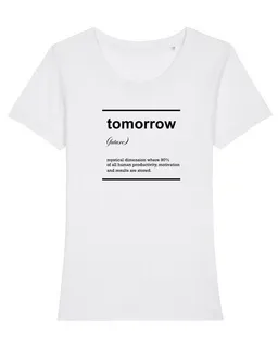 University of Soul University of Soul Damen T-Shirt aus Bio-Baumwolle Tomorrow – Produktbild 1 von 1