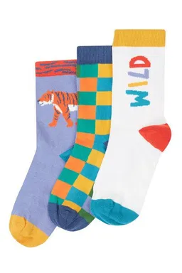 Frugi Frugi Kindersocken in Dreierpack mit Stay Wild – Produktbild 1 von 1