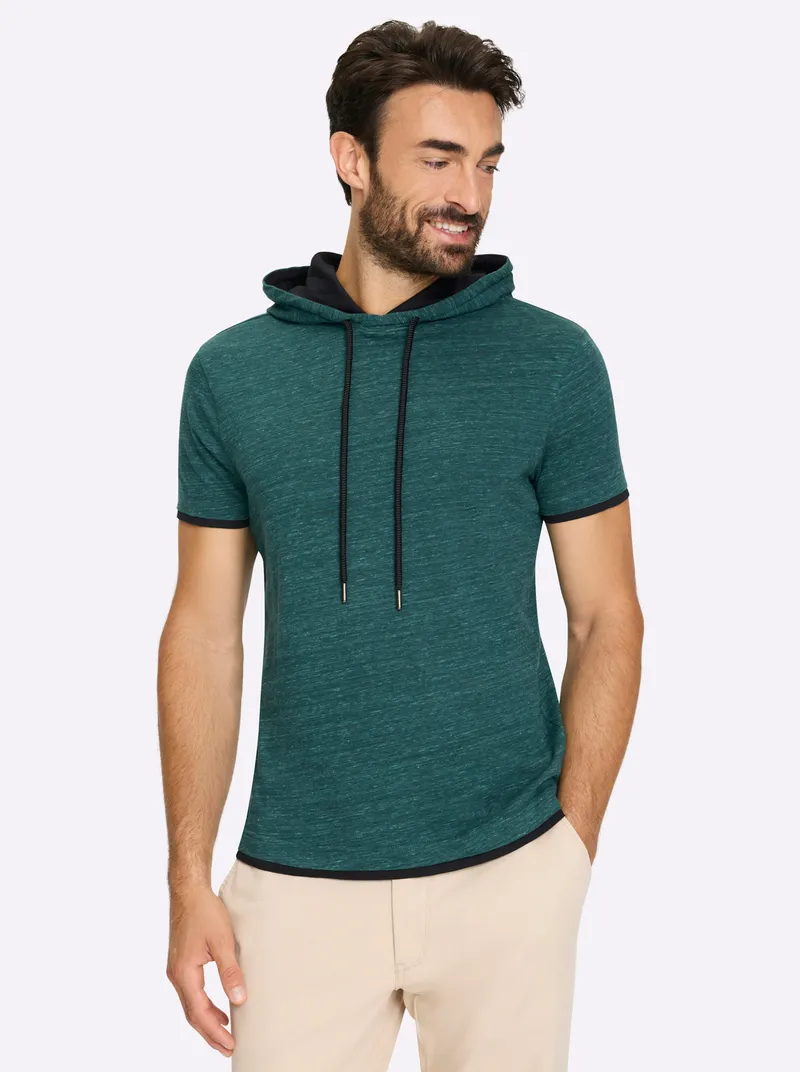 Catamaran Kapuzenshirt, Petrol-mint-meliert, – Produktbild 1 von 3