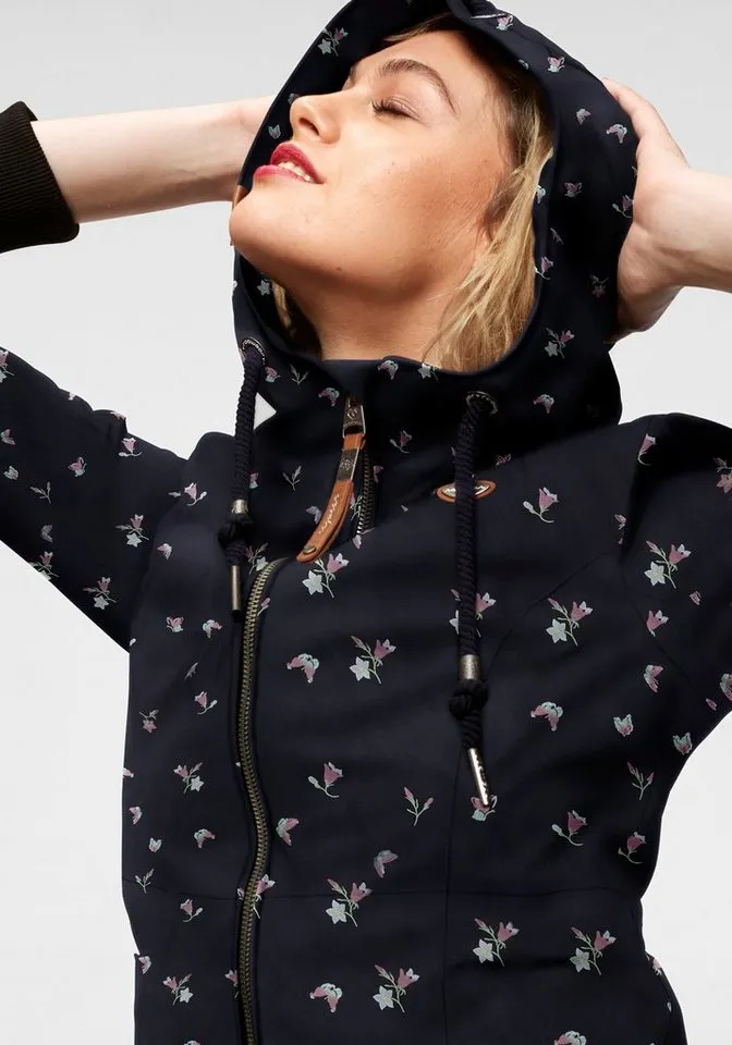 ragwear ragwear Outdoorjacke DANKA Urban Streetwear- Übergangs-Style mit Kapuze, Blau, – Produktbild 3 von 5