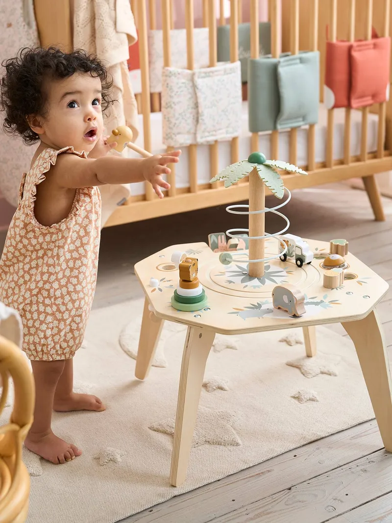 Vertbaudet Kinder Activity-Tisch PANDAFREUNDE, Mehrfarbig, – Produktbild 1 von 4