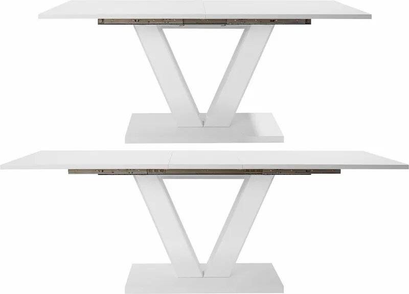 OTTO home Esstisch ausziehbar Andy (Tisch, Esstisch), mit Auszugsfunktion, 2 Breiten (140-180 cm oder 180-220 cm), Weiß, – Produktbild 3 von 8