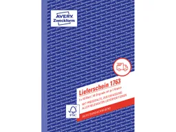 Avery Zweckform Avery Zweckform Formularbuch "1763" Lieferschein mit Preisspalte ECF, DIN A5 – Produktbild 1 von 1