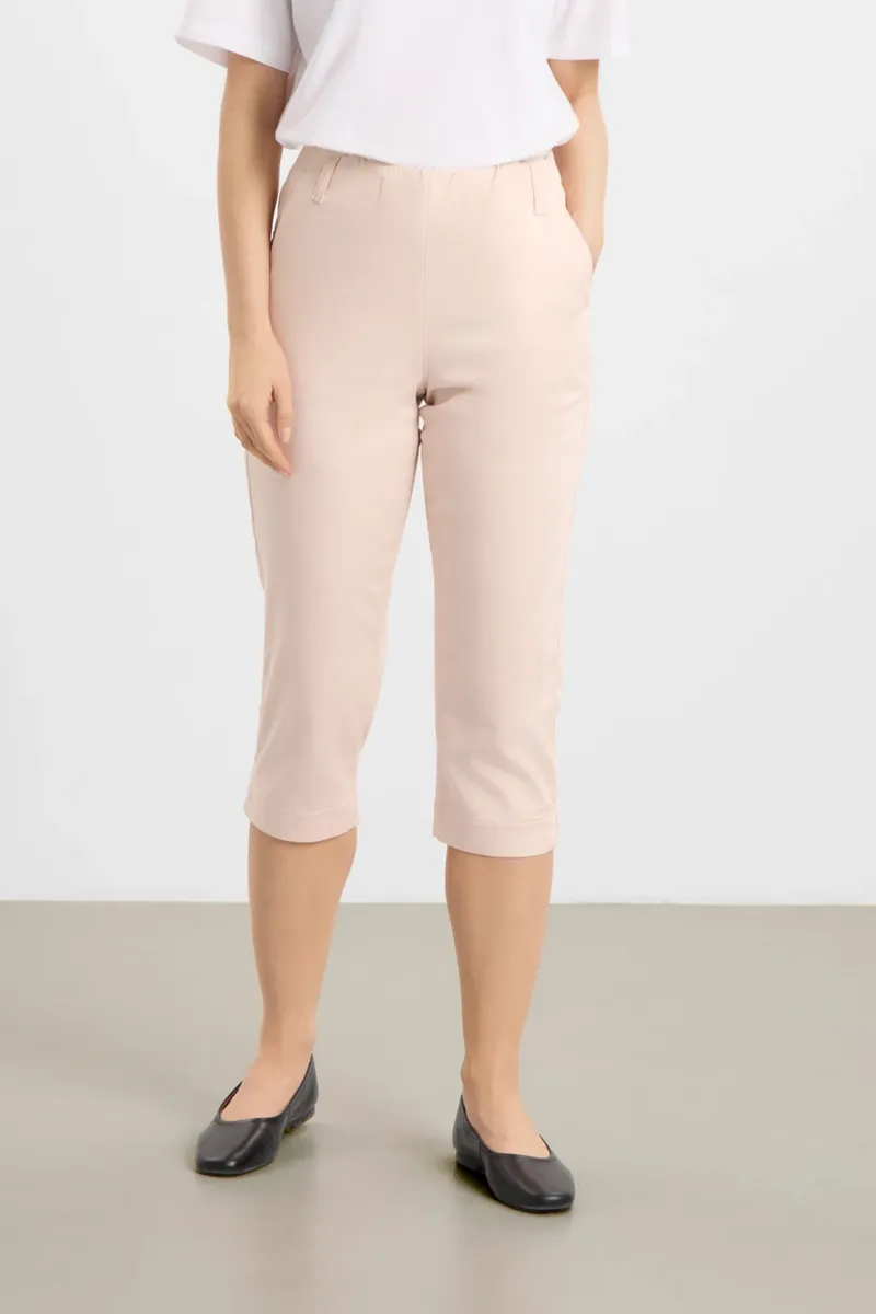 LAURIE LAURIE Damen vegan Hose Taylor Welt Regular Capri Ml Rose, Hell-pink, – Produktbild 2 von 2