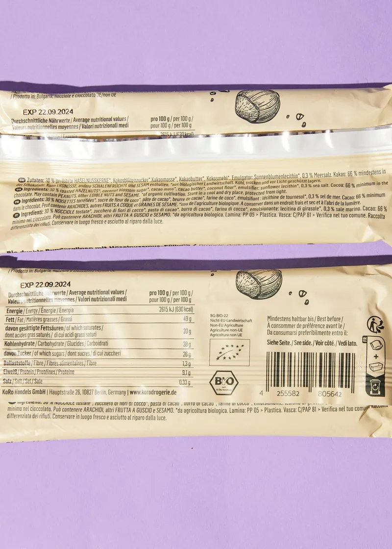 KoRo Bio Nut Butter Cups Salty Hazelnut 3 x 13 g – Produktbild 4 von 5