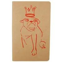 HANDGEDRUCKT HANDGEDRUCKT "Mops" Notizhefte ca. DIN A6 – Produktbild 1 von 1