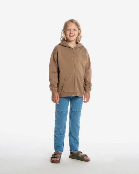 MATONA Matona Kapuzen Sweatshirt | Zip Hoodie | aus Bio-Baumwolle | GOTS-zertifiziert, Cocoa, – Produktbild 2 von 3