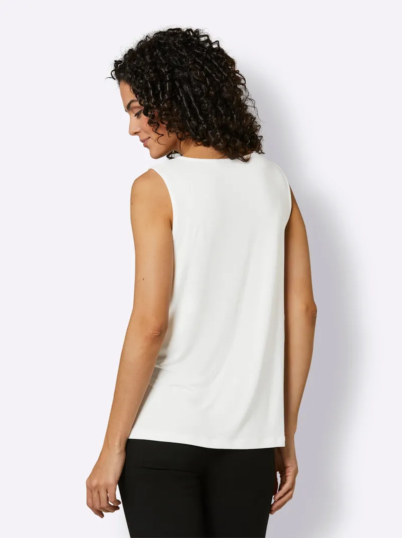 Shirttop, Ecru, – Produktbild 2 von 2