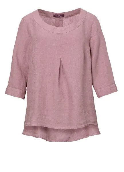 Heidekönigin Heidekönigin Leinen Blusenshirt, Erdbeere, – Produktbild 3 von 3