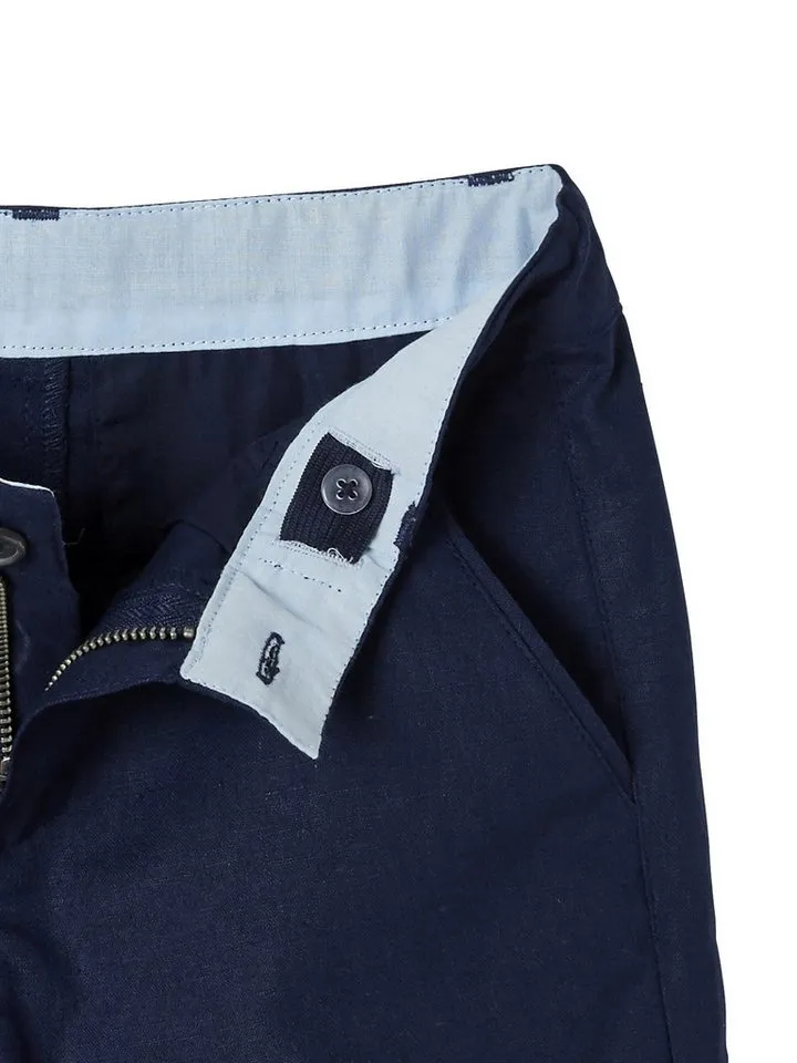 Vertbaudet Vertbaudet Shorts Festliche Jungen Shorts Bundweite verstellbar, Weiß, – Produktbild 3 von 3