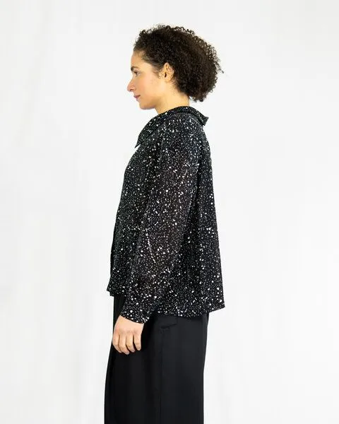 keijn keijn Bluse POLLY – Bluse mit verdeckter Knopfleiste & modernem Kragen – Produktbild 4 von 4