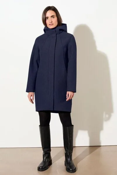 LangerChen LangerChen Parka tailliert aus Walk mit Membran, Steel blue (blau), – Produktbild 1 von 4