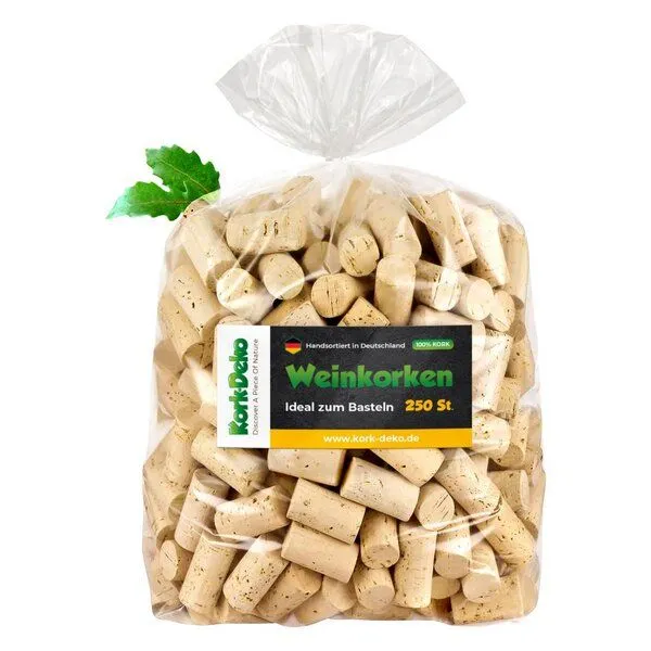 Kork-Deko Kork-Deko 250 Stück neue Weinkorken (Wein-Korken) – Produktbild 5 von 7