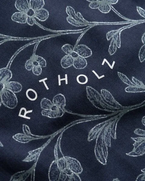 Rotholz Rotholz Tuch Flowery Bandana, Blau (floral blue), – Produktbild 2 von 3