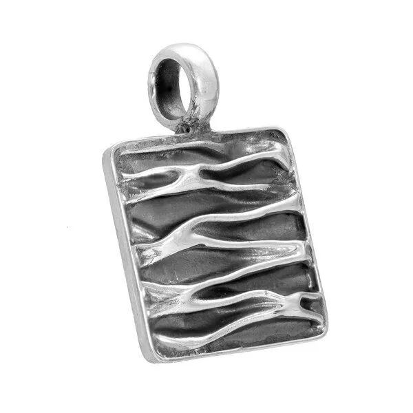 pakilia pakilia Silber Kette Wellen-Eckig Fair-Trade und handmade – Produktbild 3 von 3