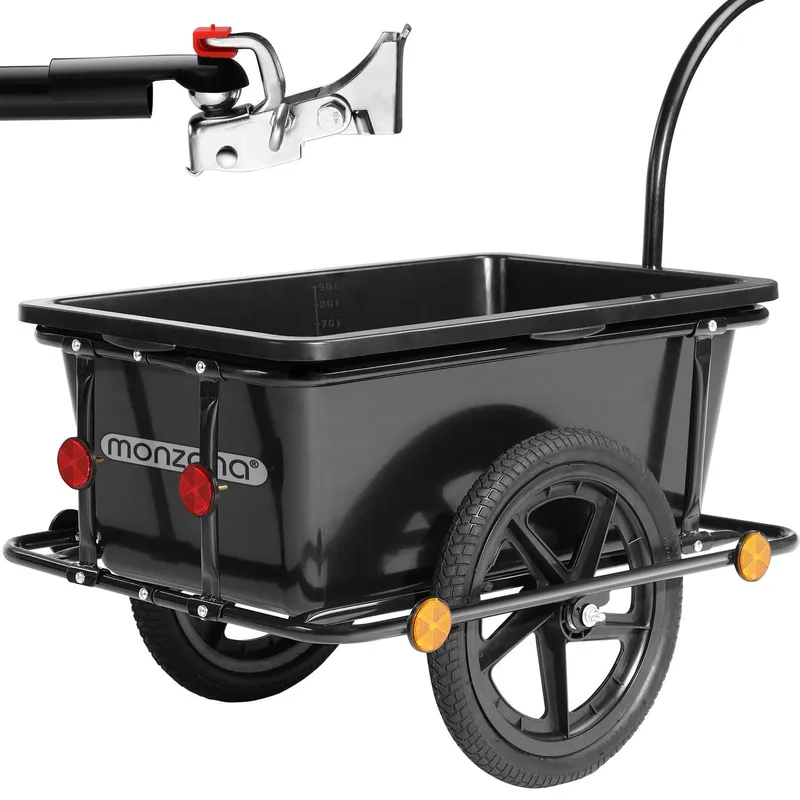 Casaria® Casaria Deuba Fahrradanhänger mit 90Ltr. Kunststoffwanne – Produktbild 1 von 1