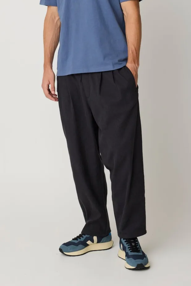 KnowledgeCotton Apparel KnowledgeCotton Apparel Herren vegan Hose Ozone Relaxed Flanellhose Night Sky Blau, Blau, – Produktbild 2 von 2