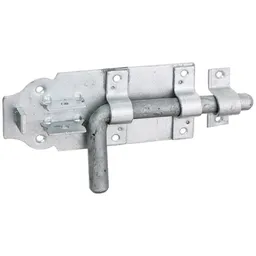 Alberts ALBERTS Bolzenriegel, mit befestigter Schlaufe, feuervz, Platte LxB160x70 mm,Ges.-L210mm – Produktbild 1 von 1