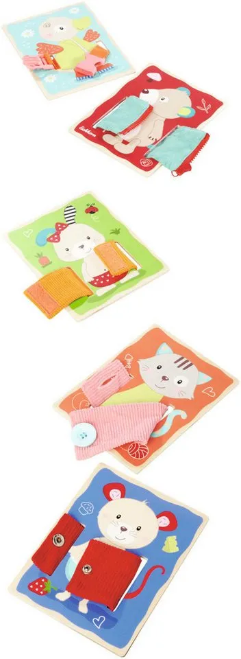 eichhorn eichhorn Lernspielzeug Lernbretter Textil (Set, 4-St), Bunt, – Produktbild 3 von 5