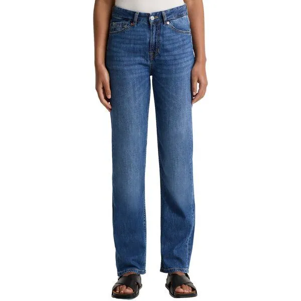 Kings Of Indigo Kings Of Indigo Jeans Inoe - Mid Rise Straight - Cotton Flex 9.5oz Mid Worn – Produktbild 1 von 6