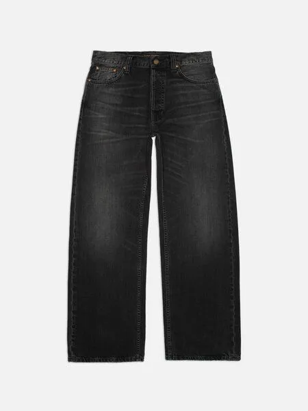 Nudie Jeans Nudie Jeans Loud Larry Jeans aus Biobaumwolle, Black storm (schwarz), – Produktbild 1 von 4