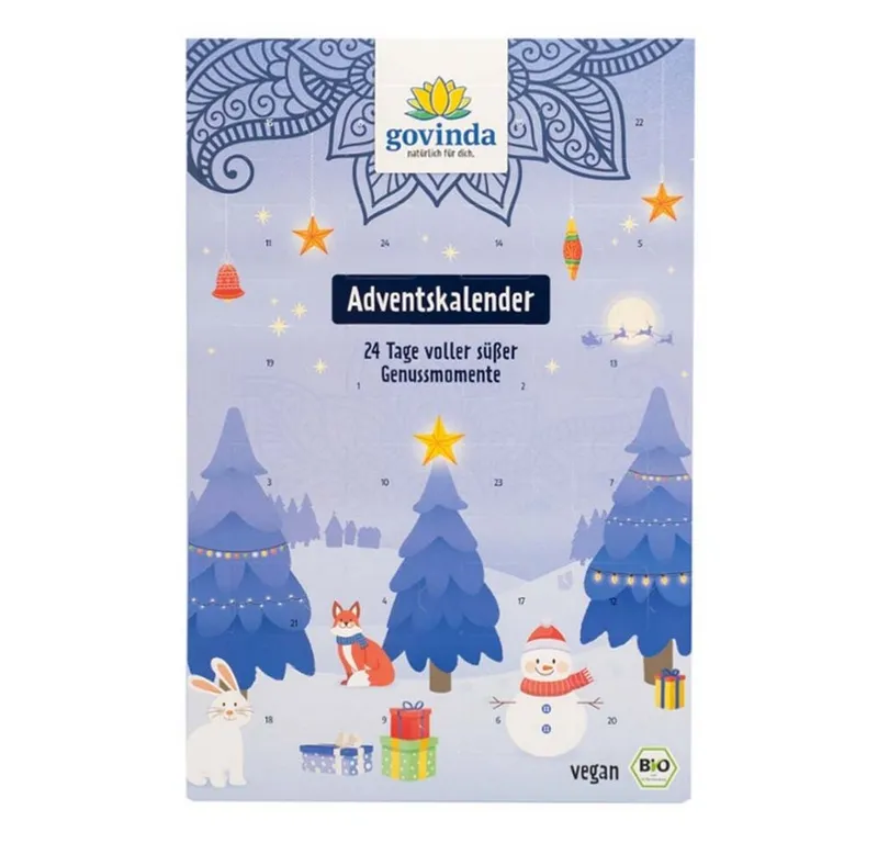 Govinda Govinda Süßigkeit Adventskalender - Frucht- und Nusskonfekte 216g – Produktbild 1 von 1