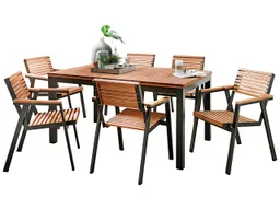 Rondo Gartenmöbel-Set 'Berrissimo', 7-teilig, 6 Sessel, 1 Tisch – Produktbild 1 von 1