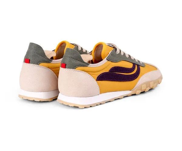 Genesis Footwear Genesis Footwear G-SPRINT Mesh - vegane Sneaker, Beige/yellow/olive, – Produktbild 2 von 4