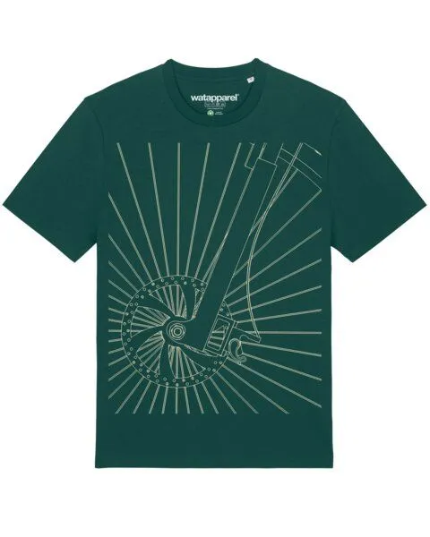 watapparel watapparel T-Shirt Unisex Fahrradspeichen, Glazed green, – Produktbild 1 von 3